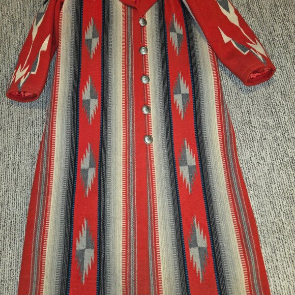 Vintage Chimayo Ortega's Weaving Long Coat - Picture 12 of 13
